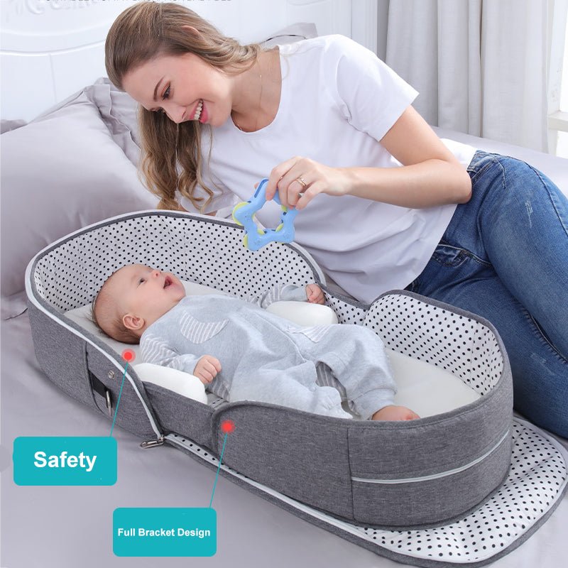 Lit Portable pour Bébé avec Moustiquaire et pare - soleil - essentiel bébé - Choupinous