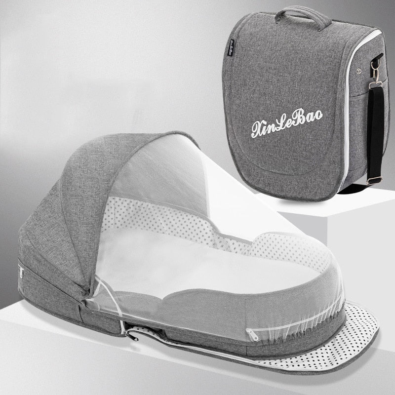 Lit Portable pour Bébé avec Moustiquaire et pare - soleil - essentiel bébé - Choupinous