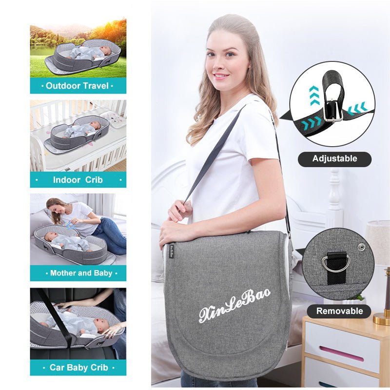 Lit Portable pour Bébé avec Moustiquaire et pare - soleil - essentiel bébé - Choupinous