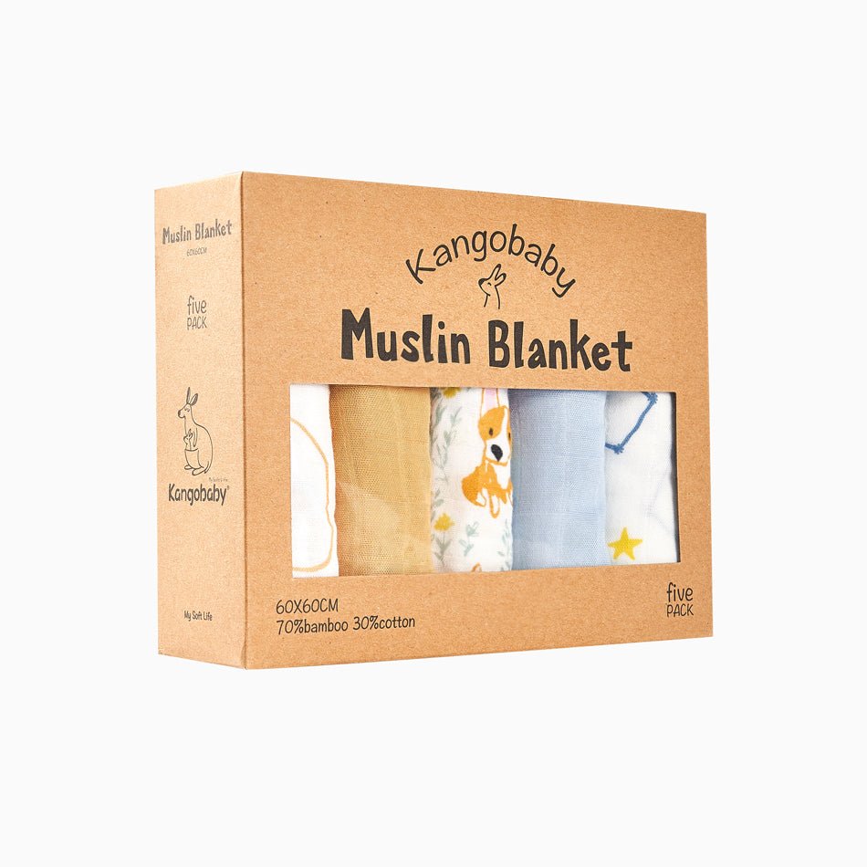 Ensemble de 5 Mousslines pour Bébé/Enfants - couverte - Choupinous