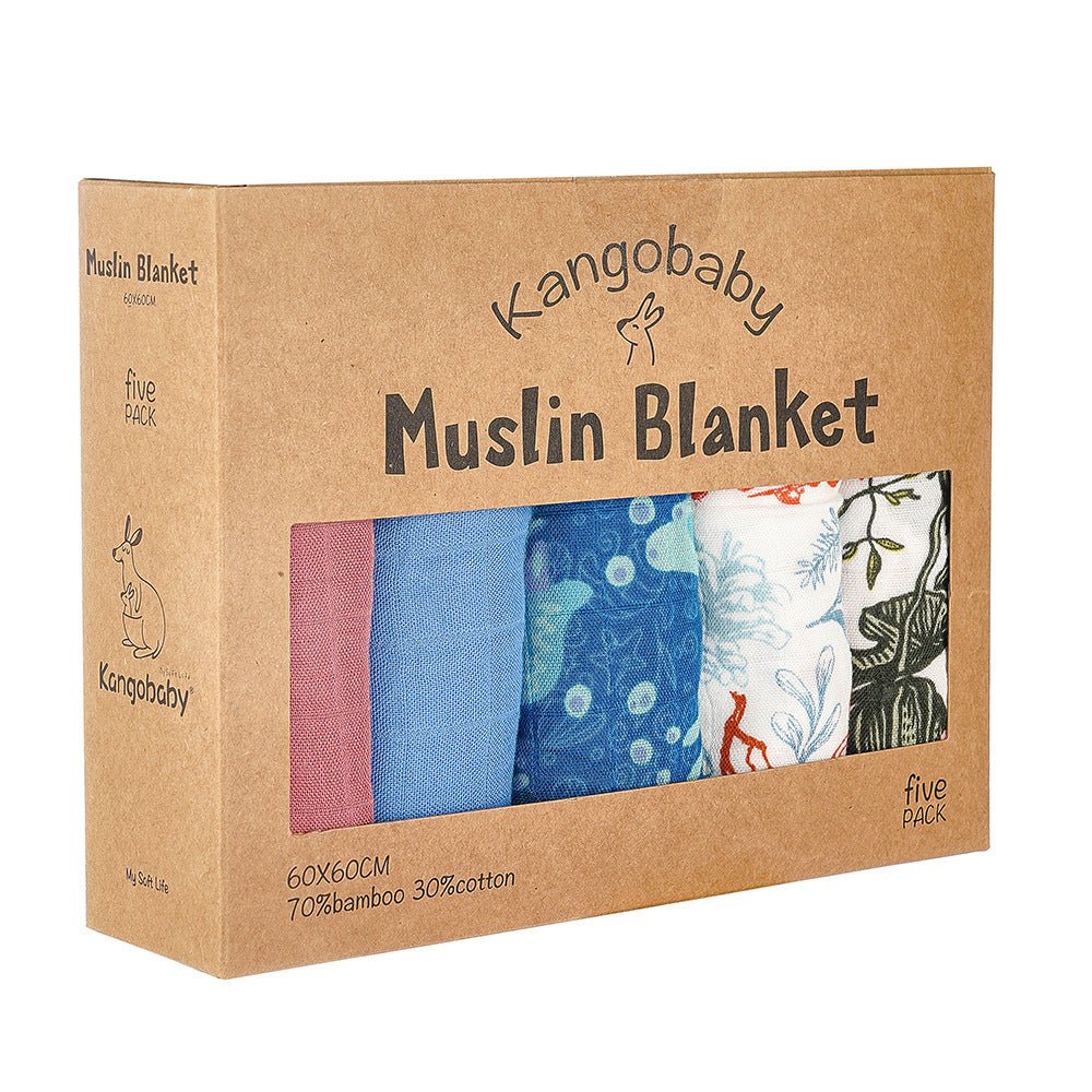 Ensemble de 5 Mousslines pour Bébé/Enfants - couverte - Choupinous