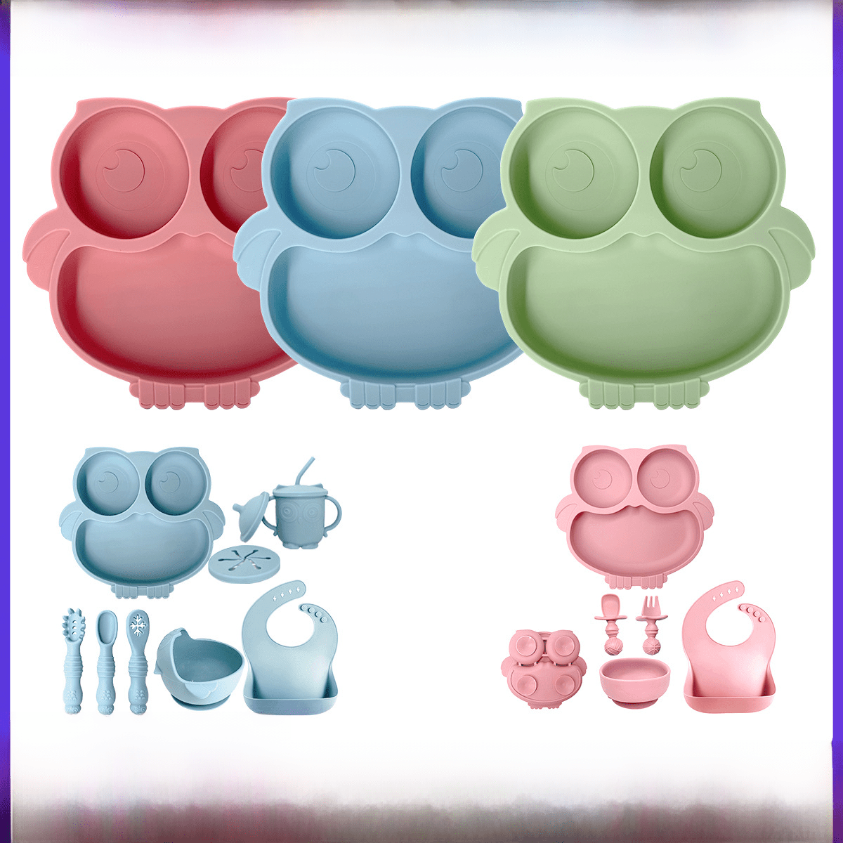 Ensemble repas complet en silicone - Choupinous