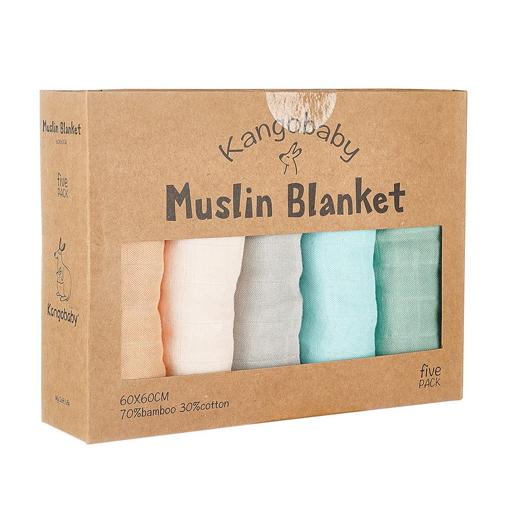 Ensemble de 5 Mousslines pour Bébé/Enfants - couverte - Choupinous
