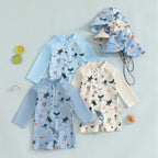 Maillot de Bain Manches Longues avec Chapeau - maillot bain - Choupinous