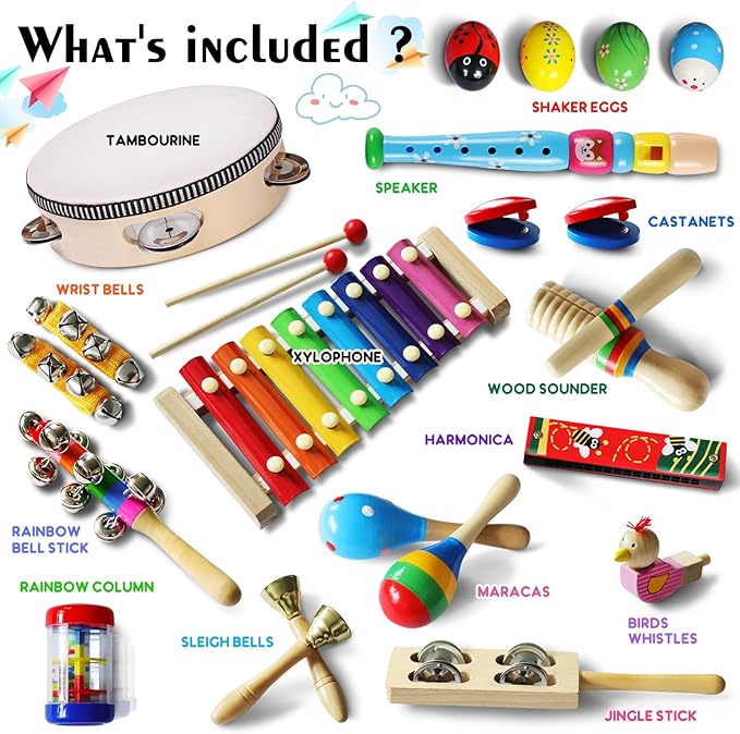Ensemble Musicaux Montessori pour Enfants - Choupinous