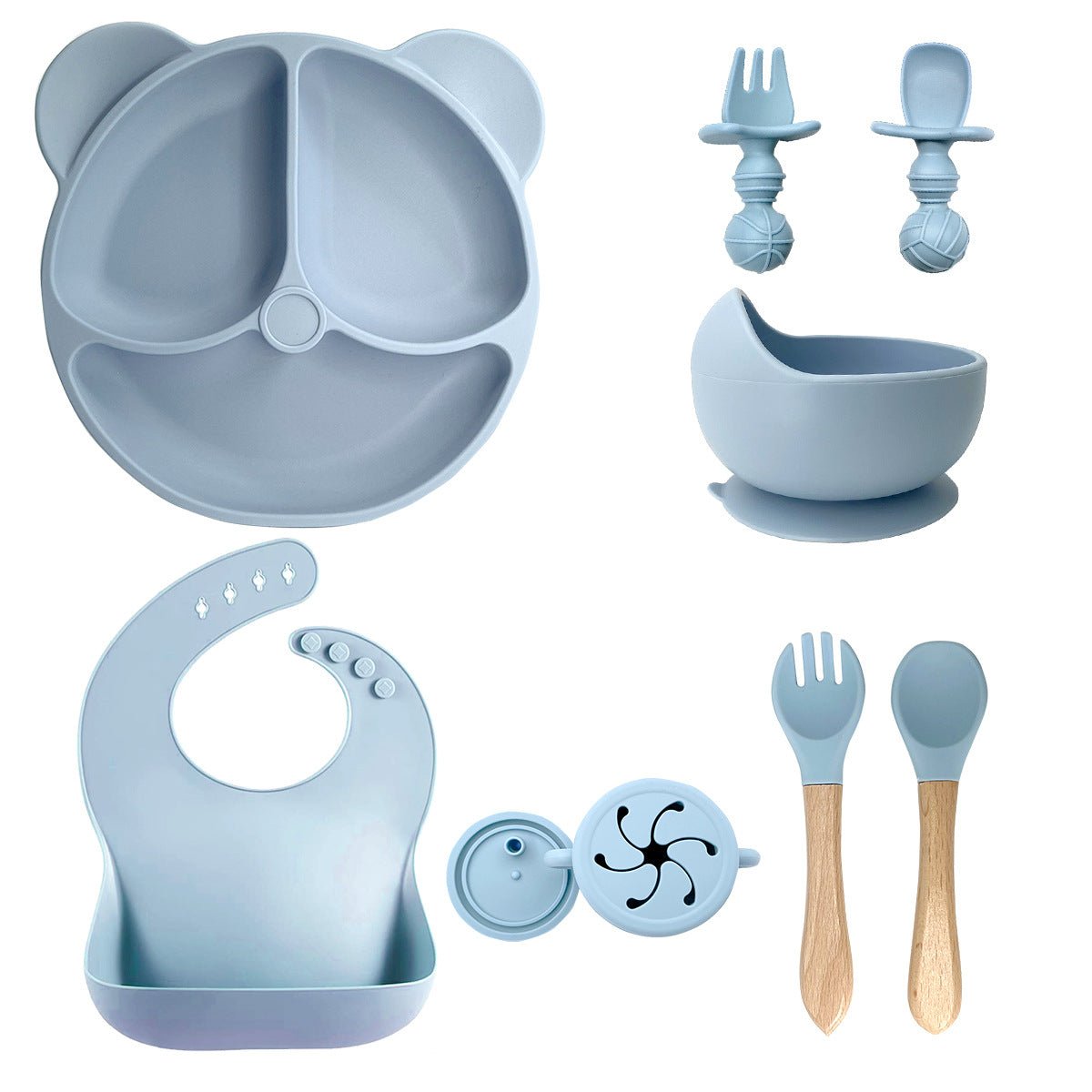 Ensemble repas complet en silicone - Choupinous