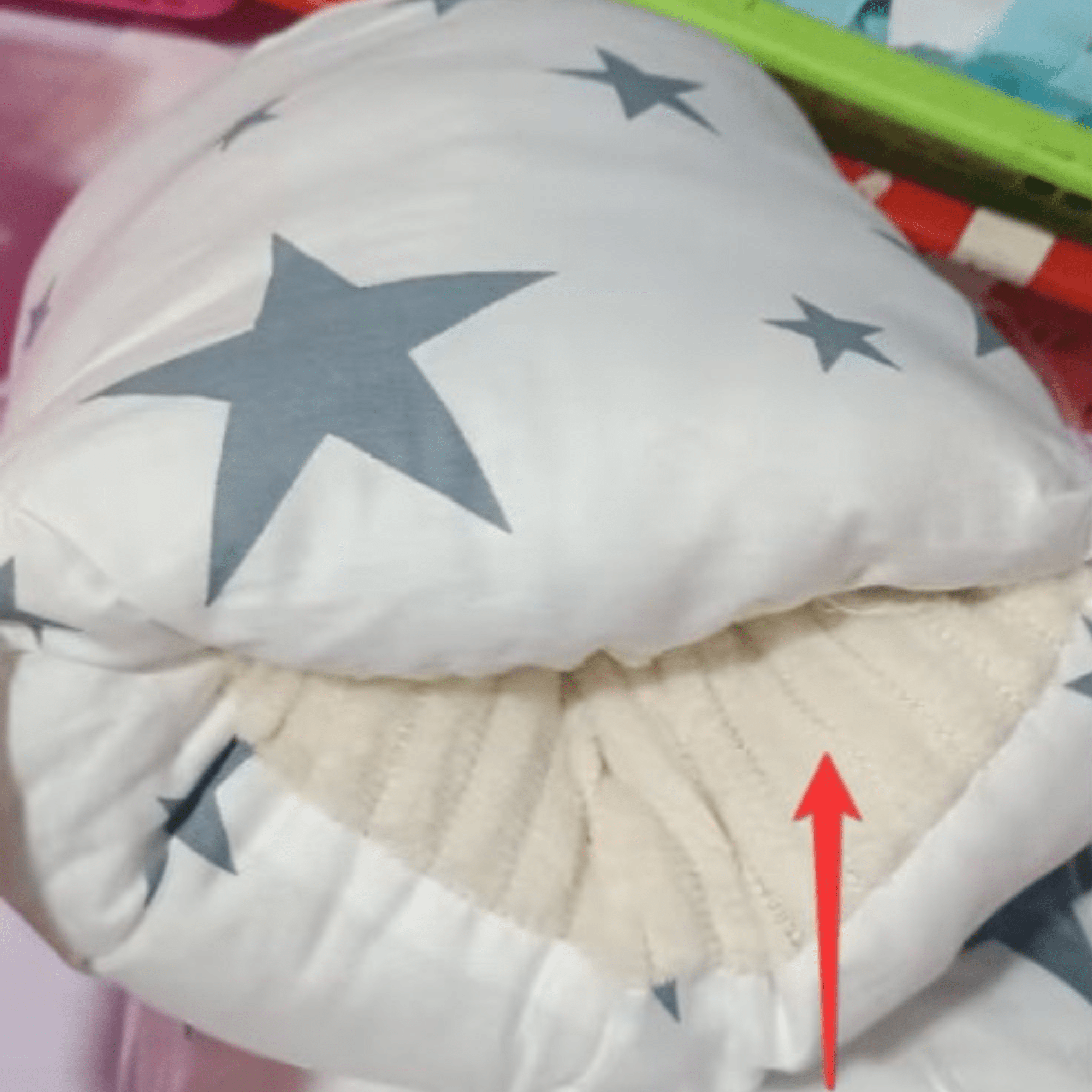 Oreiller d'allaitement Bébé Coton et Velours - coussin allaitement - Choupinous