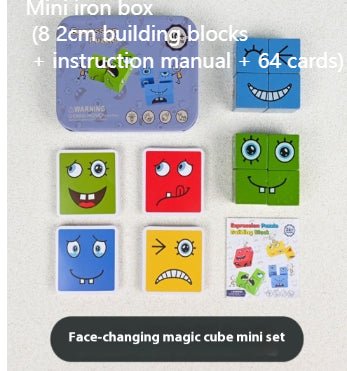 Jeu de Cubes Montessori à Expression Changeantes - jeux - Choupinous