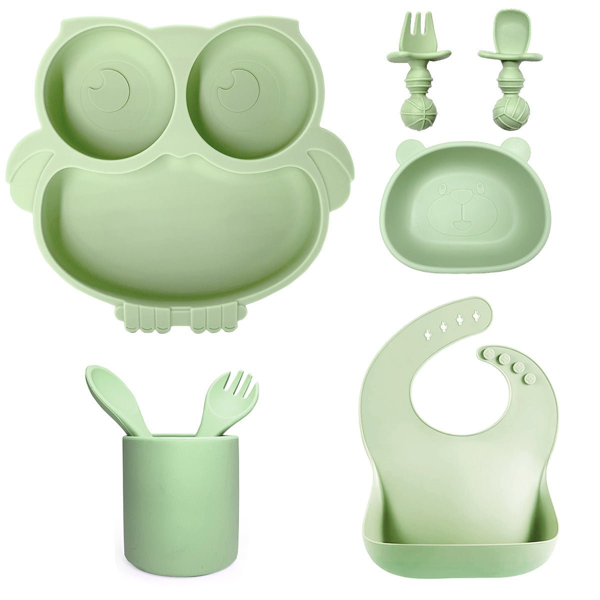 Ensemble repas complet en silicone - Choupinous
