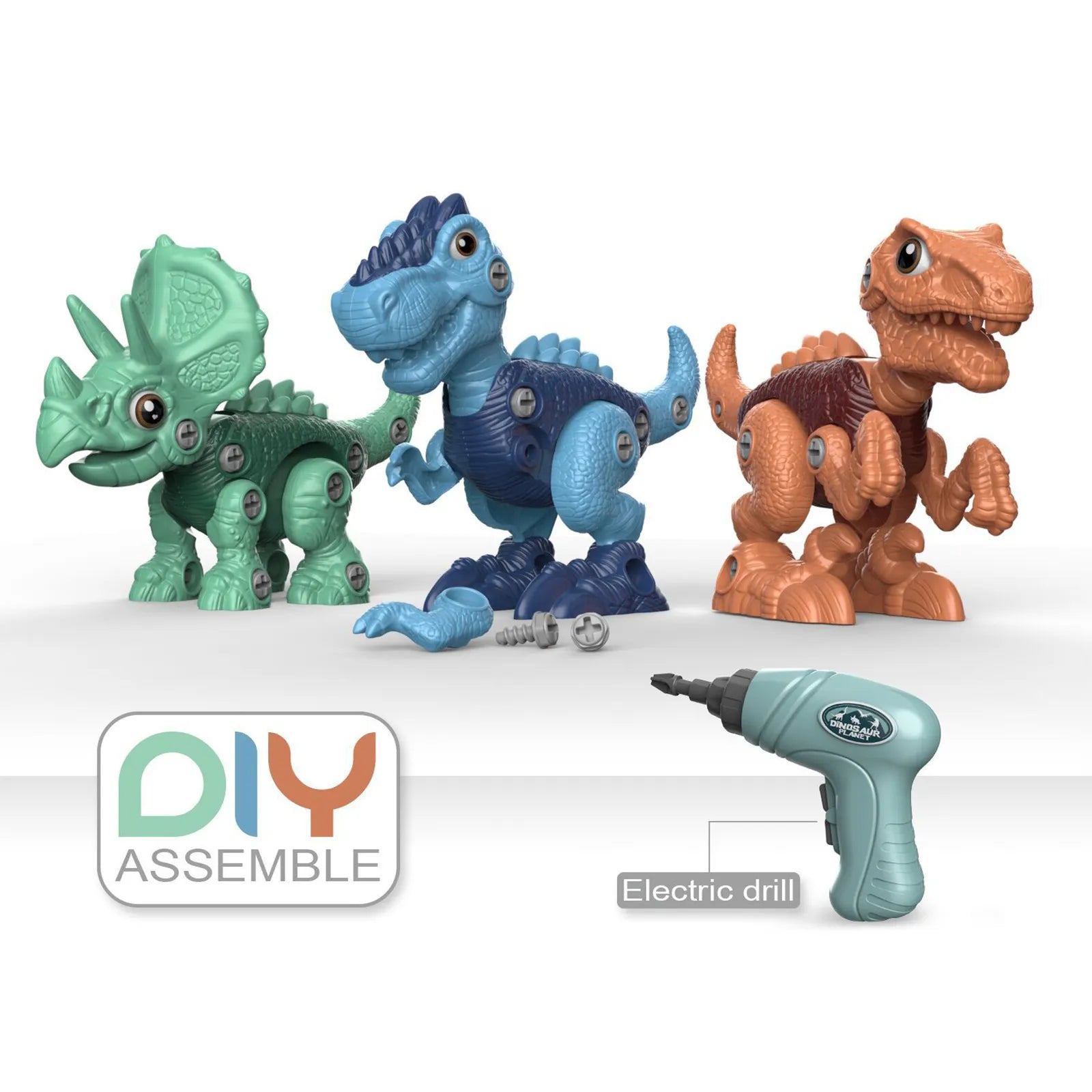 Jouet à Assembler Dinosaure 3 en 1 DIY - Choupinous