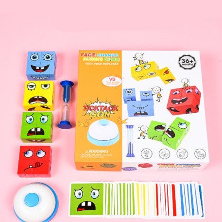 Jeu de Cubes Montessori à Expression Changeantes - jeux - Choupinous